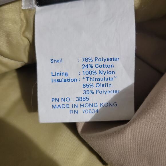 Vintage Orvis Trench Coat Khaki Tan All Weather Removable Liner Belted Size 6 - Picture 15 of 16